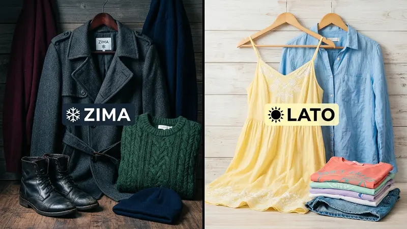 Sezonowosc cen odzieży używane - zimowa vs letnia