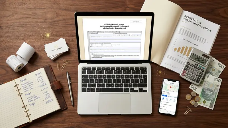 Dokumenty i narzędzia potrzebne do otwarcia lumpeksu - rejestracja działalności