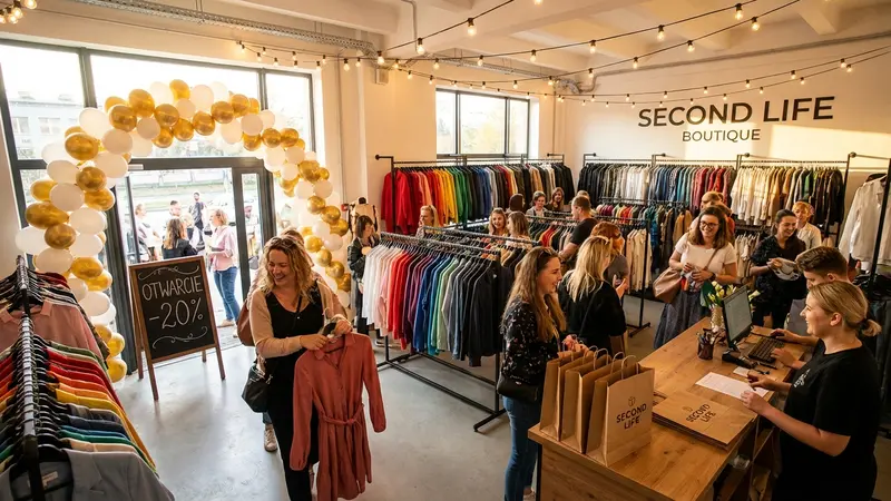 Grand opening sklepu lumpeks - otwarcie z promocją i dekoracjami