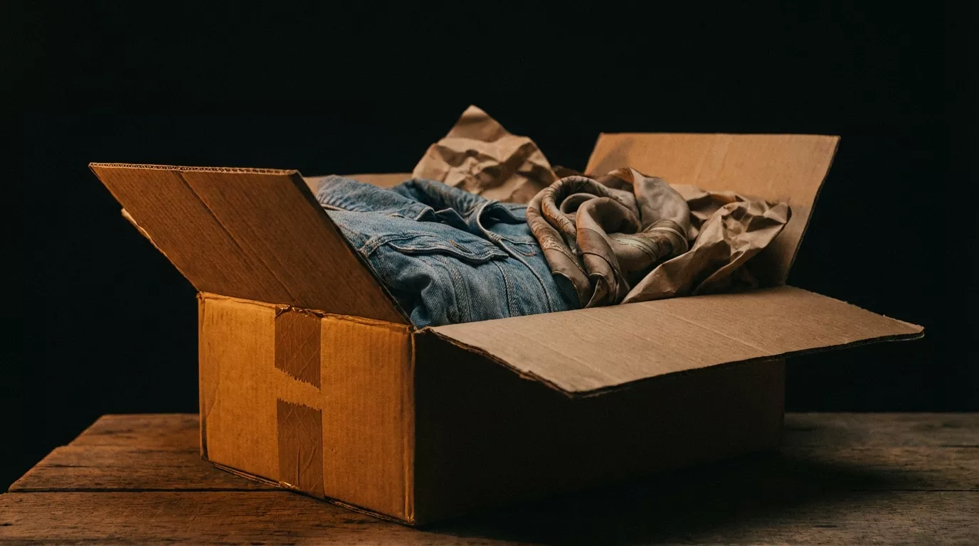 Wysyłka paczek odzieży vintage